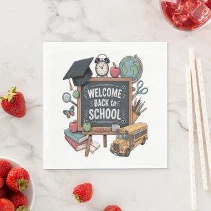 Welcome Back To School Napkin