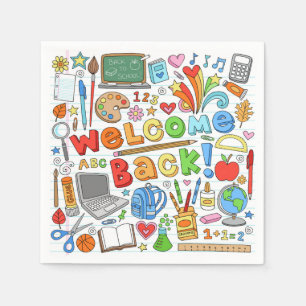 Welcome Back To School Napkin