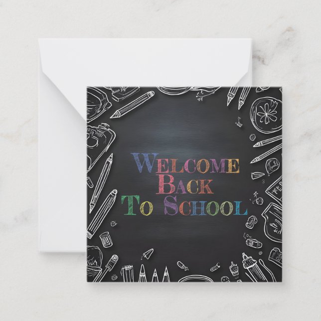 Welcome Back to School – New School Year Card (Front)