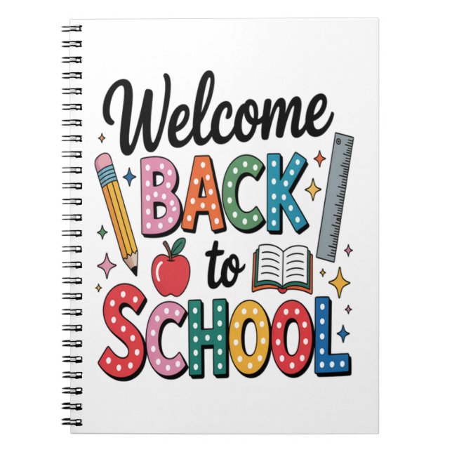 Welcome Back To School Notebook (Front)