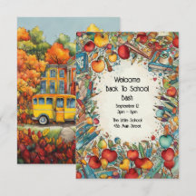 Welcome Back To School Party Invitation