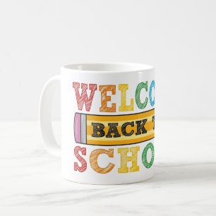 Welcome Back to School – Pencil Illustration Coffee Mug