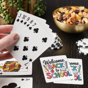 Welcome Back To School Playing Cards