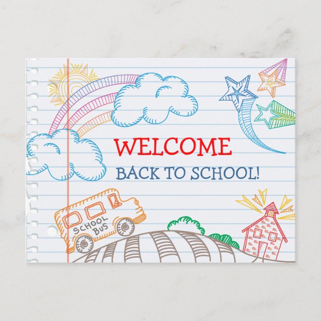 Welcome Back to School Postcard (Front)