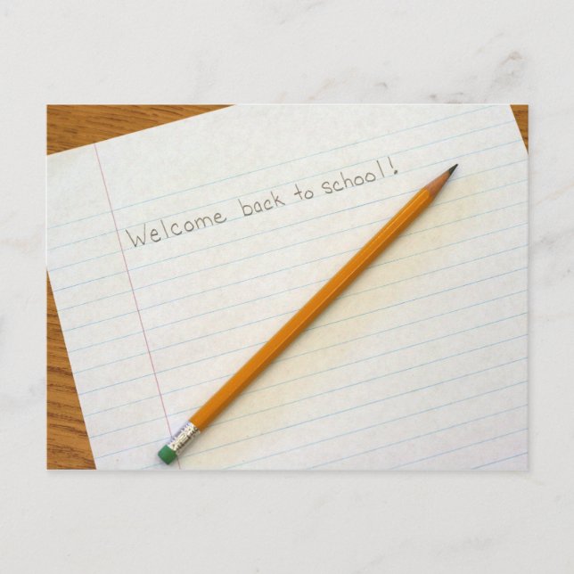 Welcome back to school! postcard (Front)
