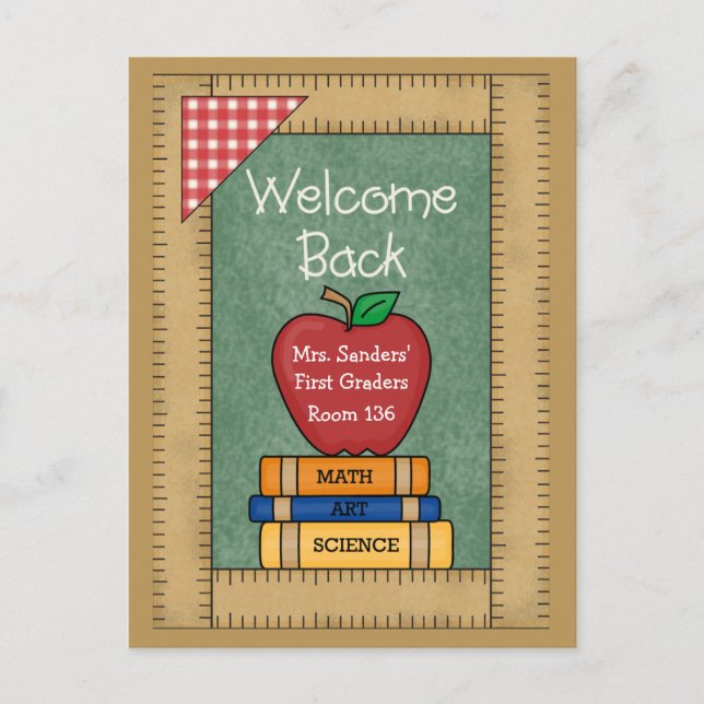 Welcome Back to School Postcard (Front)