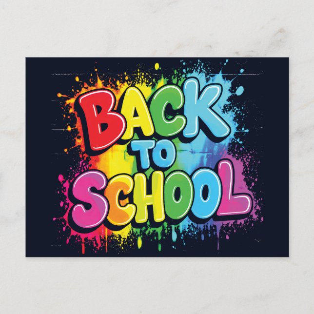 Welcome Back to School  Postcard (Front)