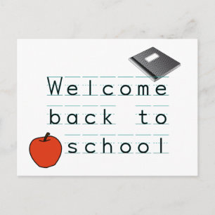 Welcome Back To School Postcard