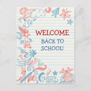 Welcome Back to School Postcard