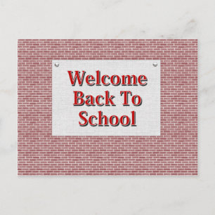 Welcome Back To School Postcard