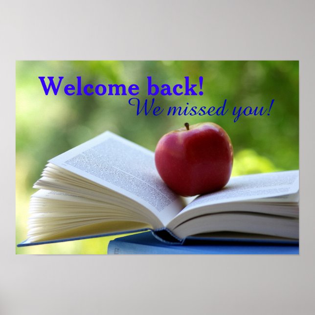 Welcome Back to School Poster (Front)