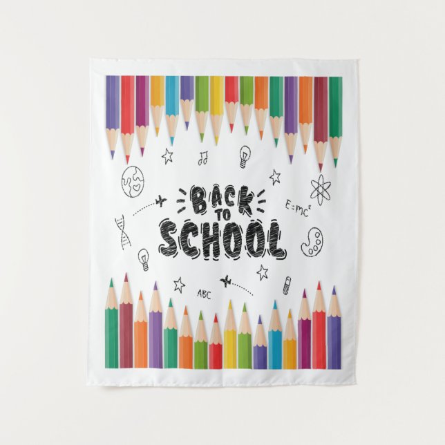 Welcome Back To School Shirt, First Day Of School Tapestry (Front)