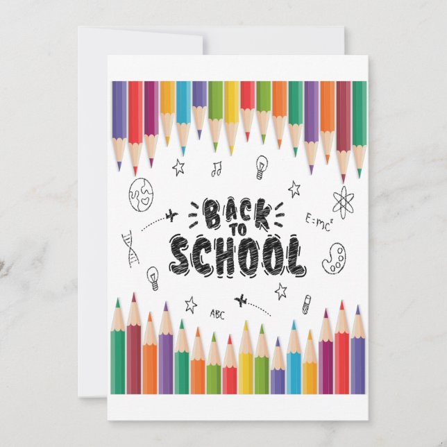 Welcome Back To School Shirt, First Day Of School Thank You Card (Front)