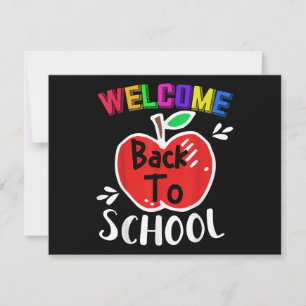 Welcome Back To School Shirt Funny Teachers Studen Holiday Card