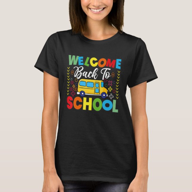 Welcome Back To School Shirt School Bus Driver Men (Front)