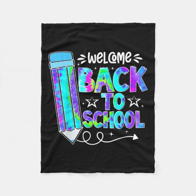 Welcome Back To School Shirts First Day Of School  Fleece Blanket (Front)
