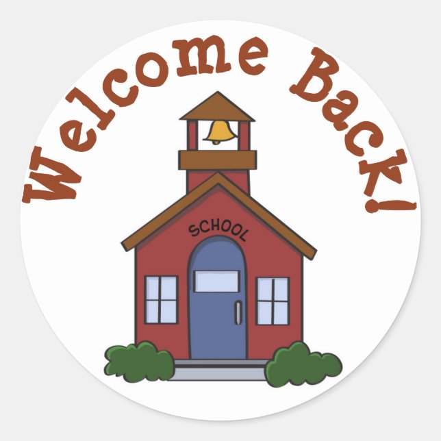 Welcome Back to School Sticker (Front)