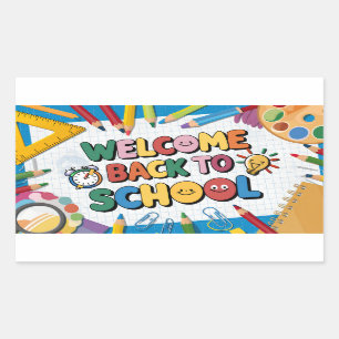 Welcome back to school  sticker
