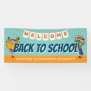 Welcome Back To School Students Banner