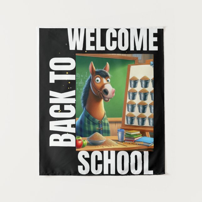 Welcome Back To School Tapestry (Front)