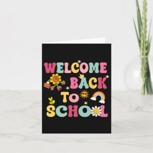 Welcome Back To School Teacher Appreciation Boys G Card