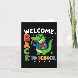 Welcome Back To School Teacher Appreciation Boys G Card
