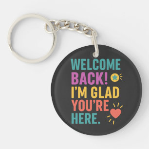 Welcome Back To School, Teacher Appreciation Gift Keychain