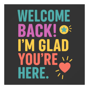 Welcome Back To School, Teacher Appreciation Gift Photo Print