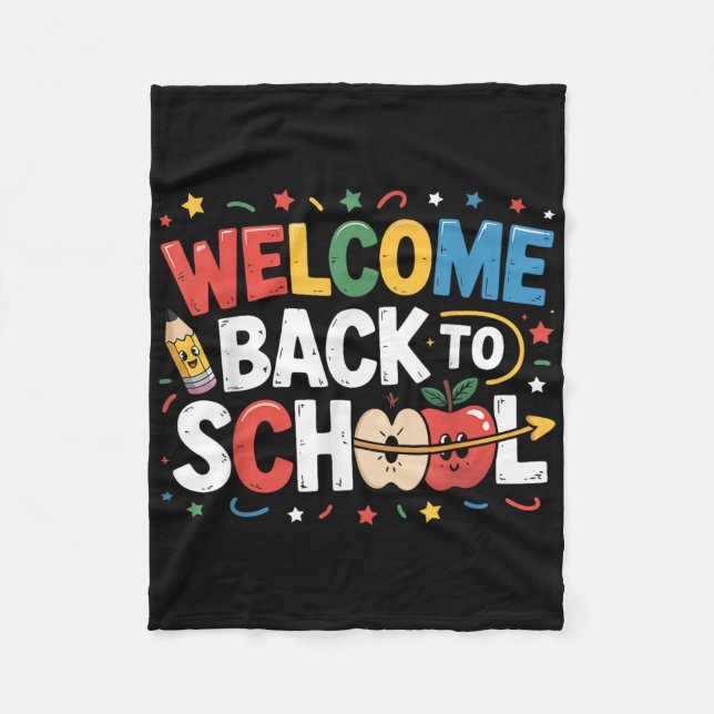 Welcome Back To School Teacher Appreciation Kids B Fleece Blanket (Front)