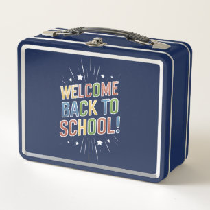 Welcome Back To School Teacher First Day of School Metal Lunch Box