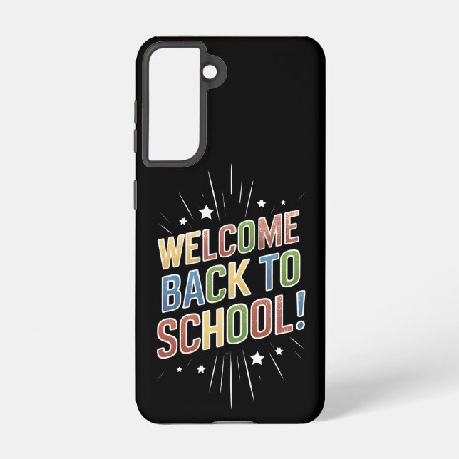 Welcome Back To School Teacher First Day of School Samsung Galaxy S21 Case (Back)