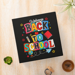 Welcome Back to School Teacher Happy First Day Binder