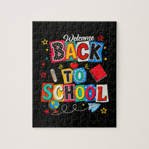 Welcome Back to School Teacher Happy First Day Jigsaw Puzzle