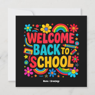 Welcome Back to School Teacher Kids Appreciation Invitation