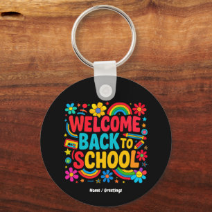 Welcome Back to School Teacher Kids Appreciation Keychain