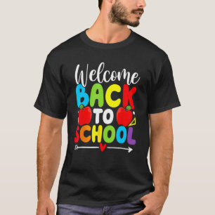 Welcome Back To School   Teacher Love 3 T-Shirt