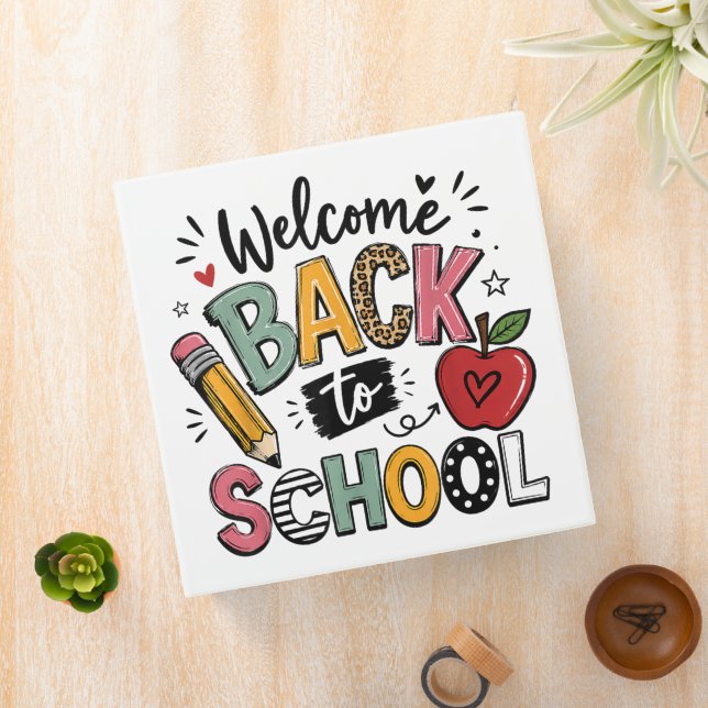 Welcome Back to School Teacher Student First Day Binder (In Situ)