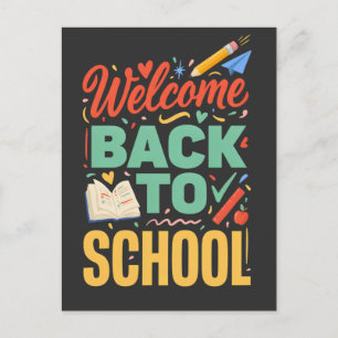 Welcome Back To School Teacher & Student Squad Postcard