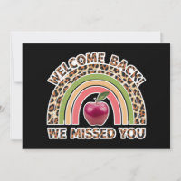 Welcome Back We Missed You Teacher Back To School