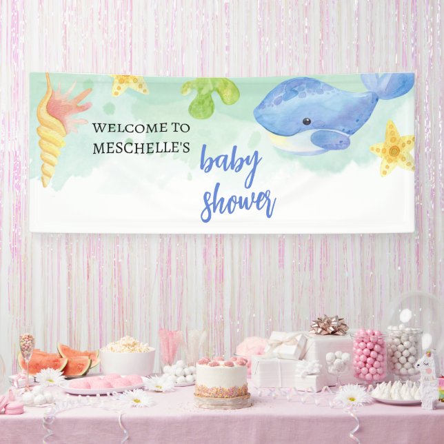 Welcome Banner Summer Under the Sea Baby Shower (Party)