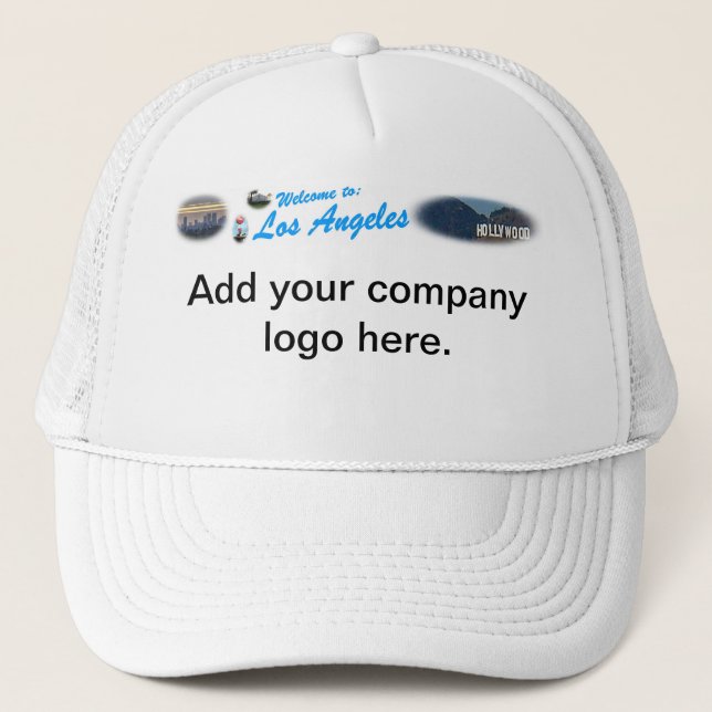 Welcome Banner Trucker Hat (Front)