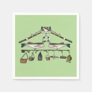Welcome Bass Fish Napkin