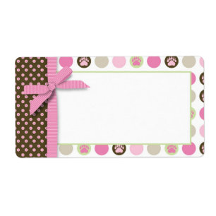 Welcome Bear Girl Name Tag