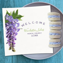 Welcome Beautiful Wisteria Brunch Custom Name