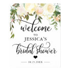 Welcome Bridal Shower Floral Pink WELCOME SIGN