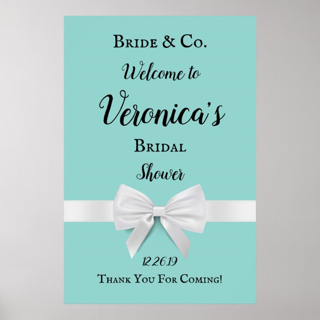 Welcome Bridal Shower Sign (Front)