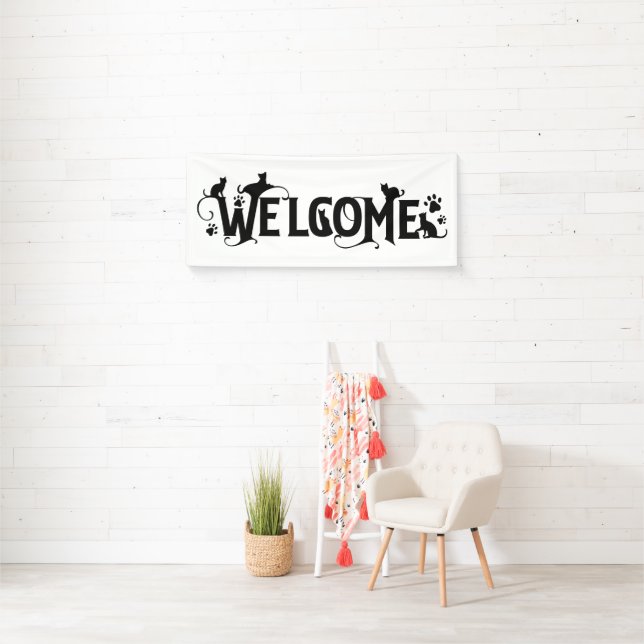 Welcome Cat Banner (Insitu)