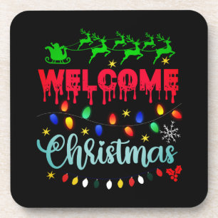 Welcome Christmas-81124 Coaster