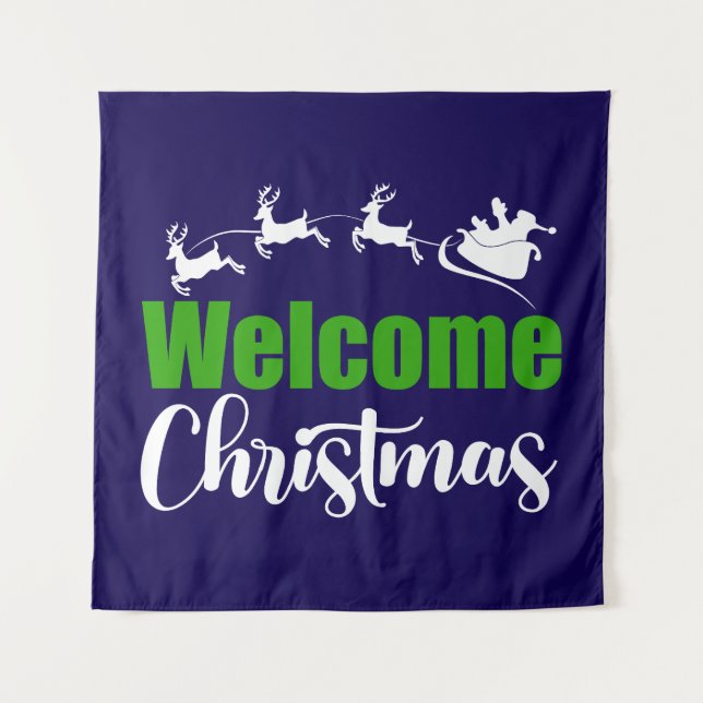 Welcome Christmas-85101 Tapestry (Front)