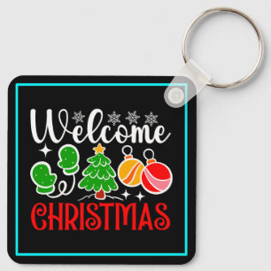 Welcome Christmas Keychain